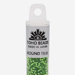 Японский бисер TOHO Round 15/0 (№27), с внутренним серебрением, прозрачный