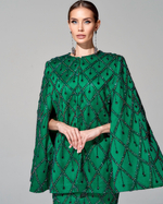 Кейп "Хозяйка медной горы" с вышивкой ручной работы