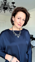 Колье с подвесами:морская звезда, лягушка,ключ,морской конек,темный барочный жемчуг,оттенок серебро