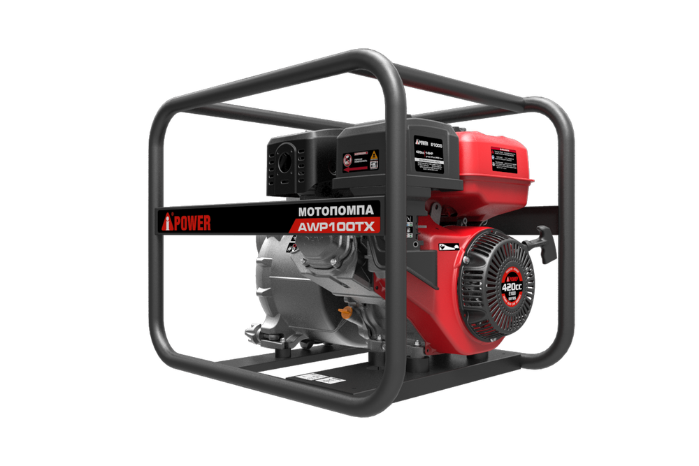 Мотопомпа A-iPower бензиновая для сильно загрязненной воды AWP100TX