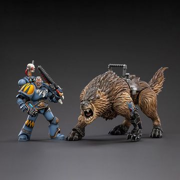 Фигурка Warhammer 40K Space Wolves Thunderwolf Cavalry Bjane 1:18