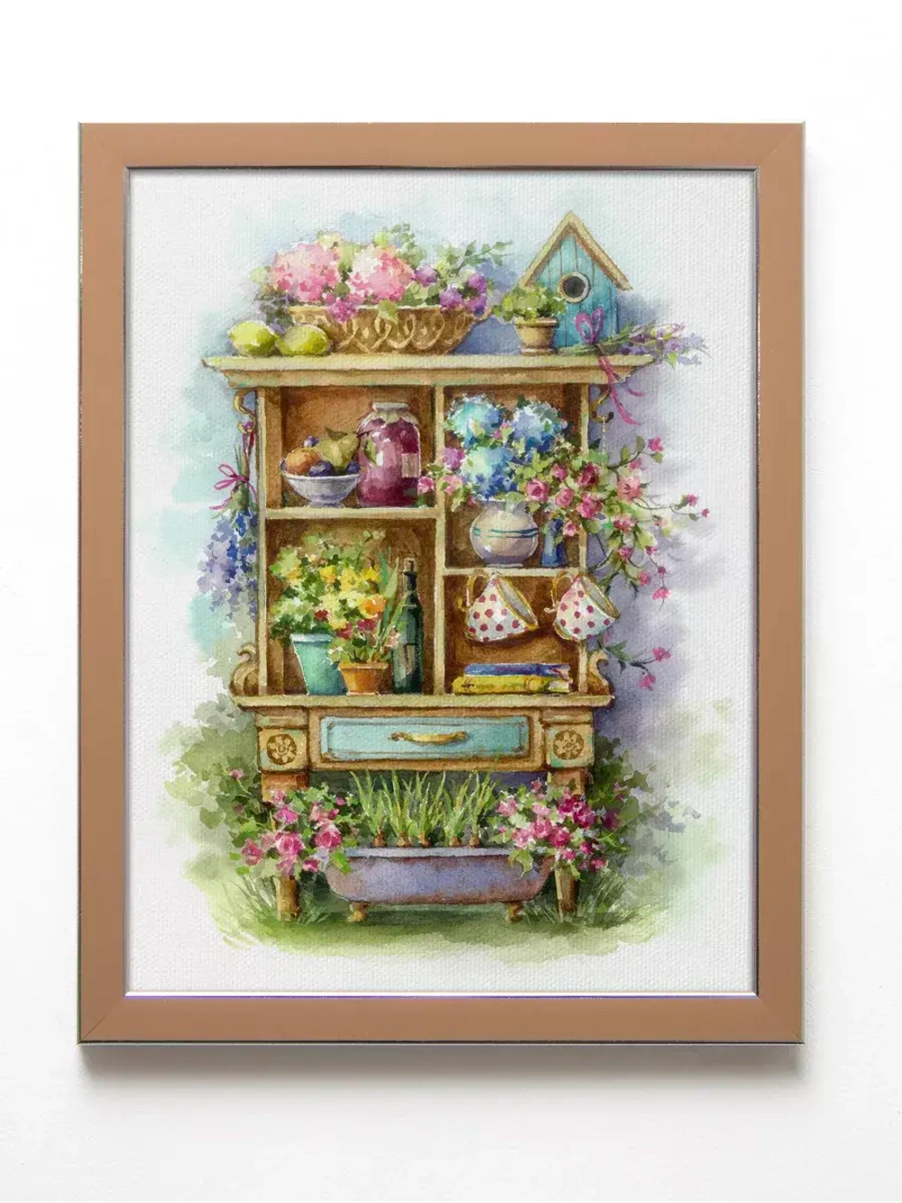 Картина на стену интерьерная на холсте 4 шт, 22*28 см