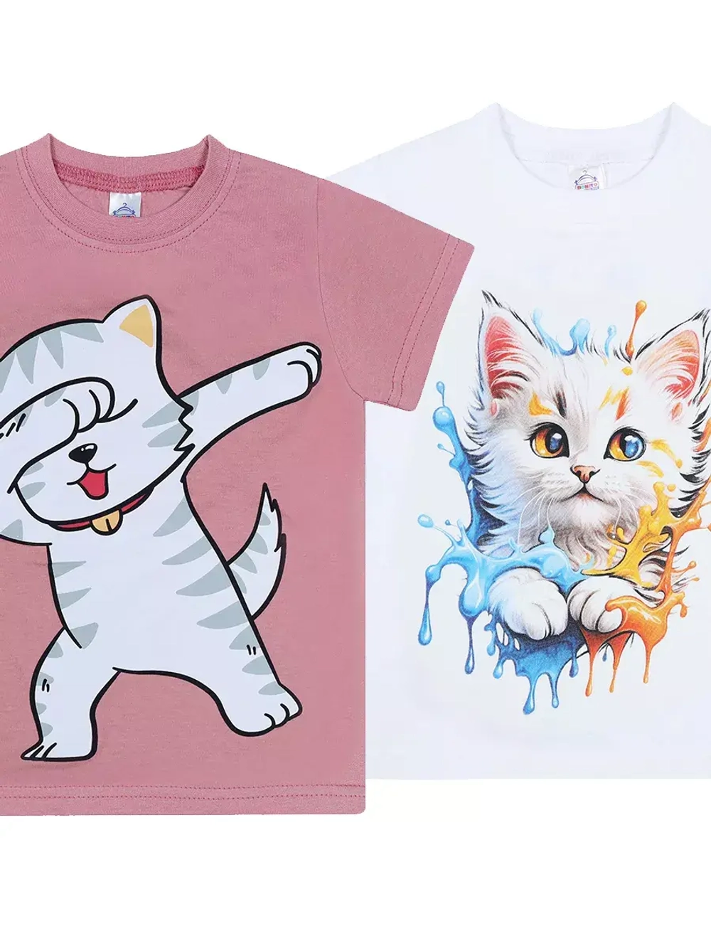 Футболка для садика.девочка.набор 2 шт