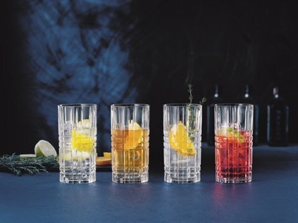 SQUARE - Набор стаканов 4 шт. высокий 445 мл (tumbler)