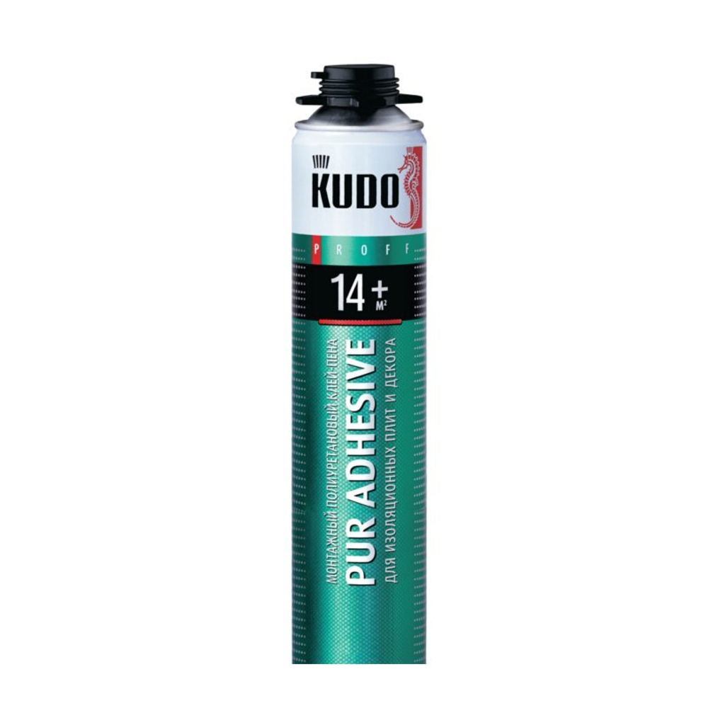 Клей-пена полиур. монтажный всесезон. "PROFI" KUDO PUR ADHESIVE 14+ (1000мл)