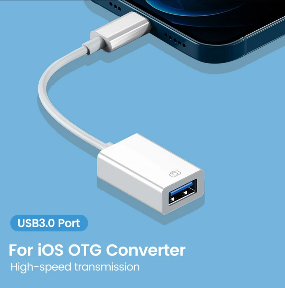 Переходник Lightning 8PIN x USB 3.0 (OTG) FaizFull FP19