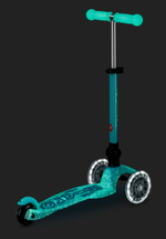 Самокат Mini Micro Deluxe Orion LED складной, голубой