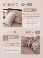 Комплект постельного белья на резинке с покрывалом Сатин Вуаль Авроры «Серебряная россыпь»