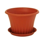 Кашпо КЭРОЛ D180мм 1,5л с подставкой Терракотовый 0,12,18х0,18м