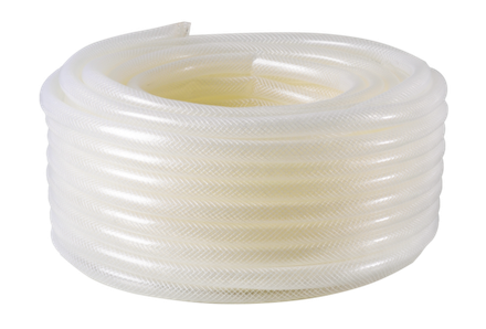 Шланг поливочный "Силикон", трехслойный армированный прозрачный, 3/4, 50м Вихрь