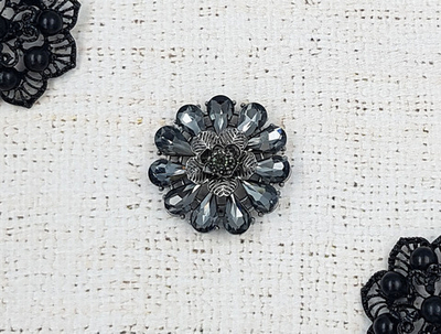 Брошь пришивная, d 4 см