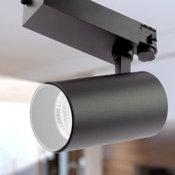 Трековый светильник трехфазный ЭРА SТR-30-36-30K-B40 светодиодный 40Вт 3000K черный | Трехфазные трековые светильники