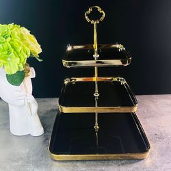 Lenardi 122-042 Трехъярусная этажерка MULTICOLOR в под.уп.(х6)Фарфор