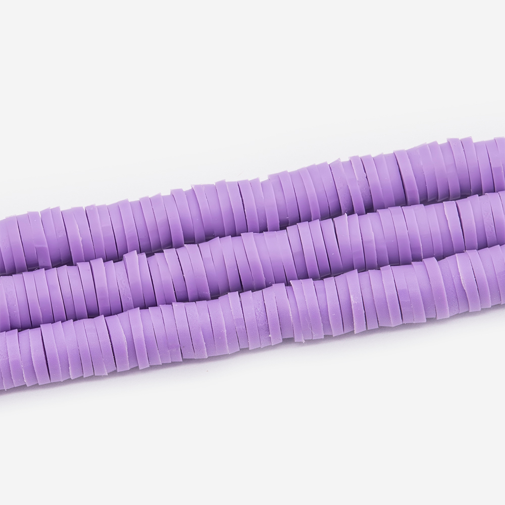 Бусины хеши, каучук, оттенок "Прованс"