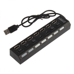 Mega Hub Port 7USB switch (черный)