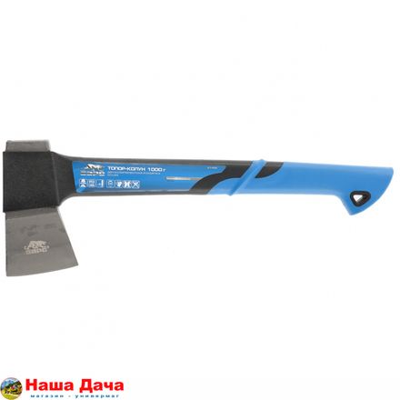 Топор-колун, 1000 г, двухкомпонентная рукоятка Nylon Барс