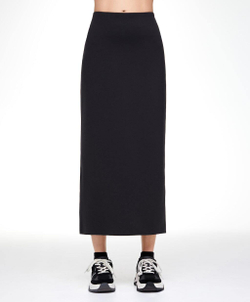 Oysho ЮБКА МИДИ, ЧЕРНЫЙ