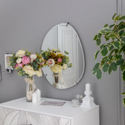 Зеркало настенное Лаундж 54см х 65 см Античное серебро