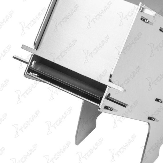 Турбо-печь походная, складная ПМ-04, 374х169х440мм, сталь 3,0мм (T-HS-PM-04) Helios