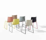 Стул Catifa 46 ARPER сталь/полипропилен/black/ivory 510х560х800h