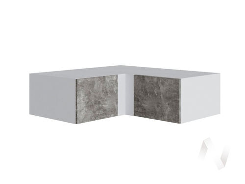 Антресоль угол прямой Мадрид 300 (белый/ателье светлое)