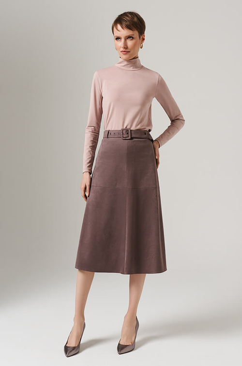 23091 Водолазка женская (дымчато-розовый)