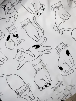 Наволочка комплект 2шт Полисатин Мечта "Tabby" 70x70 см на молнии