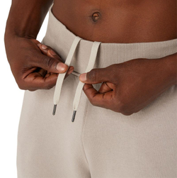 Мужские теннисные штаны Asics Logo Sweat Pant - Бежевый