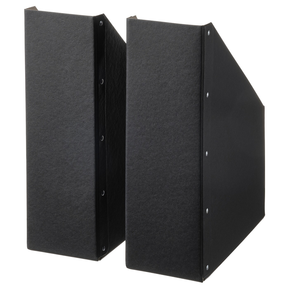 Набор папок IKEA NIMM (НИММ), Черный, 25х30х10 см, 2 шт