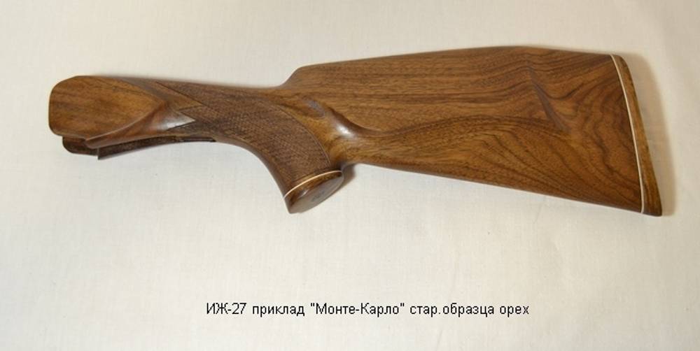 Приклад и цевье на ИЖ-27 Монте-Карло, до 88 года, орех, 12 калибр