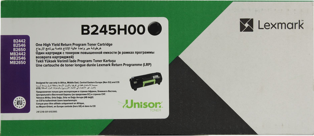 Картридж Lexmark B245H00 для B2442/2546/2650, MB2442/2546/2650