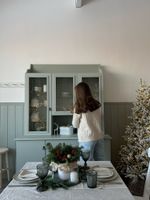 Новогодняя композиция с илексом в коробочке