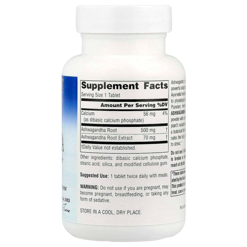Planetary Herbals, Ашвагандха полного спектра действия, 570 мг, 60 таблеток