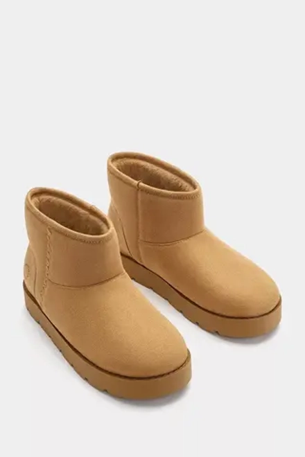 PULL&BEAR УГГИ НА ПЛАТФОРМЕ, БЕЖЕВЫЙ