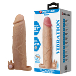 Телесная насадка на пенис Xerxes - 22 см. (Цвет: телесный)