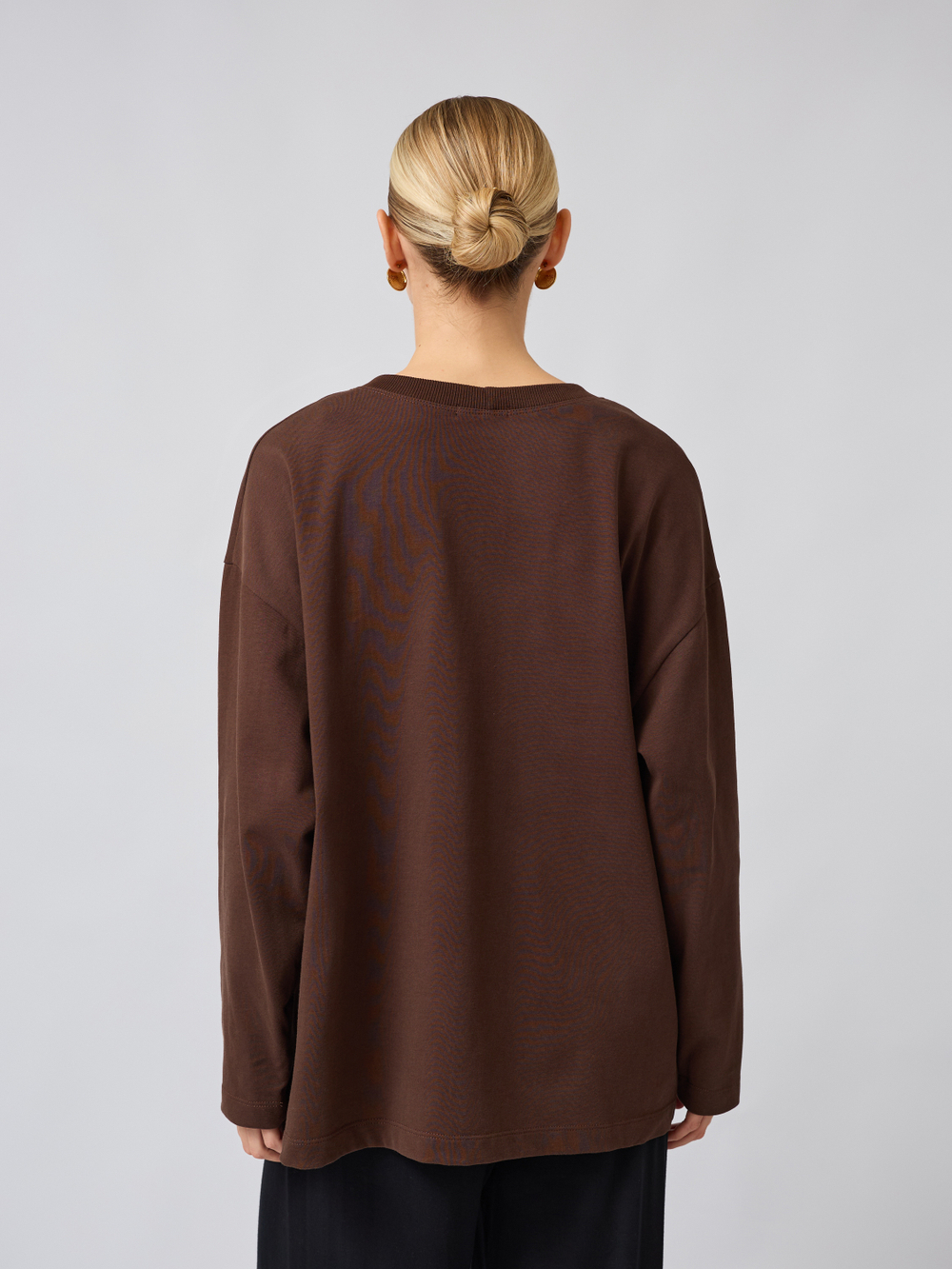 Лонгслив оверсайз из 100% хлопка