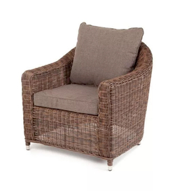 "Кон Панна" кресло из искусственного ротанга, цвет коричневый