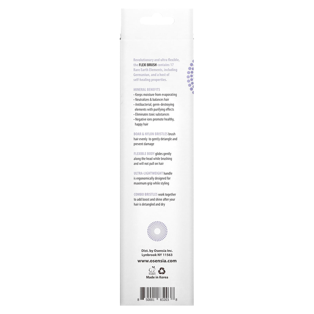 Osensia, Flexi Brush, щетина из кабана и нейлона, 1 шт.
