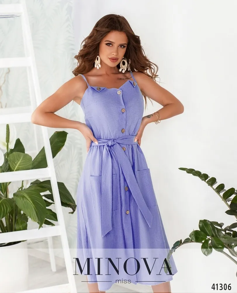 Платье 2008-голубой Minova