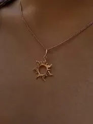 Кулон Солнце - подвеска из золота