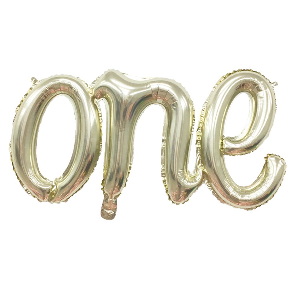 К Надпись ONE серебро 32&quot;