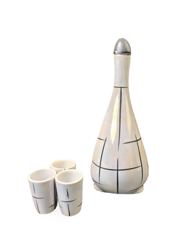 Штоф (Графин) "Гусыня" и 3 стопки Артель «Прогресс»