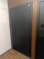 Стальная дверь "Агат" с зеркалом. Заказная модель.