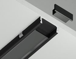 Ambrella Алюминиевый профиль накладной 15.5*6 для светодиодной ленты до 11мм Alum Profile GP1700BK/BK