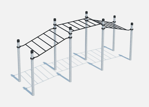 Трехуровневая рукоход (цинк)
