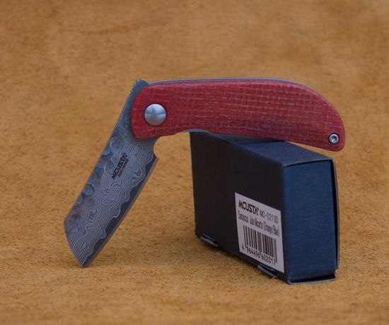 Складной нож Mcusta Petit damascus c клинком из стали VG-10 San Mai (Laminated Stainlesss Damascus) рукоять Micarta