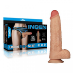 Страпон с вибрацией Ingen 9,5 (пояс+дилдо) XS/S/M