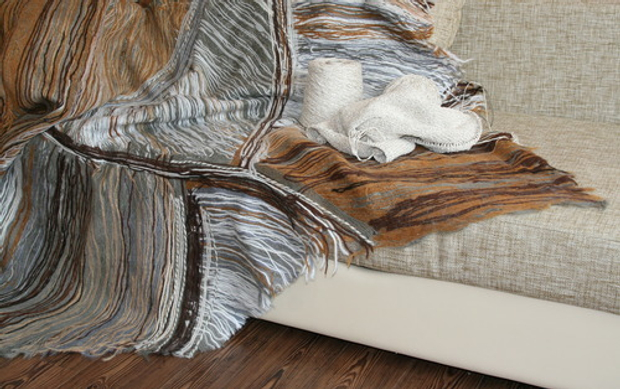 Плед ручной работы «Графика»