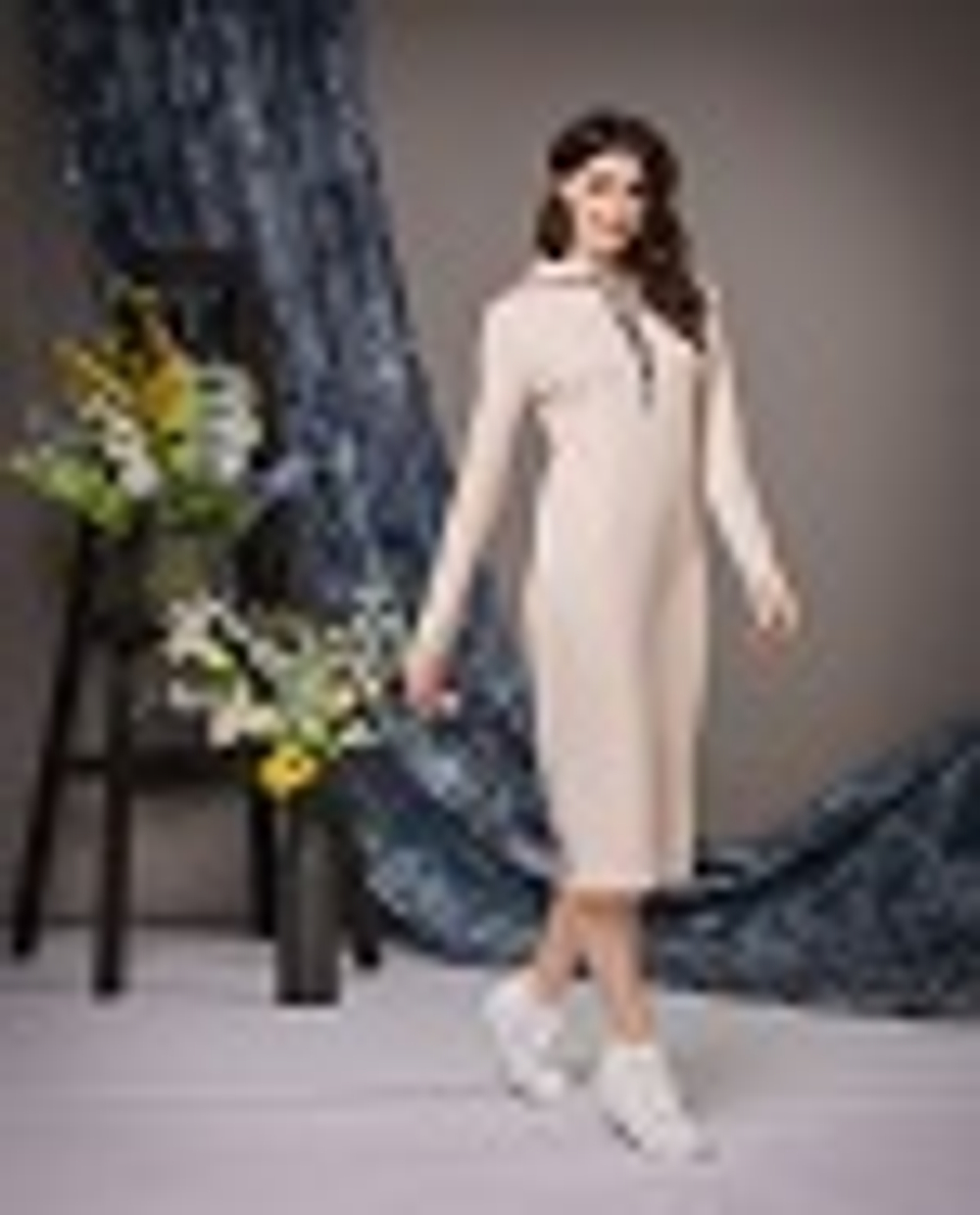 07-04-22 SS Спортивное платье, бежевое XL