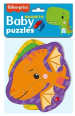 Мягкие пазлы магнитные Baby Puzzle "Динозаврики" 2 картинки, 6 эл.